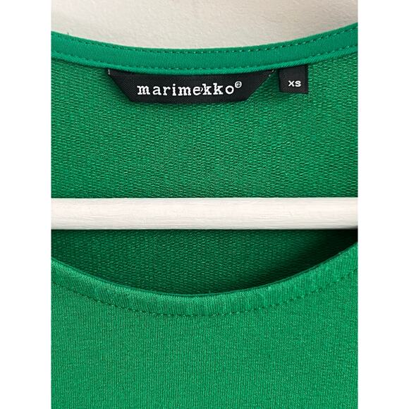 Marimekko Long Sleeve Round Neck Tunic T-Shirt Kelly Green Women's Size XS - Picture 6 of 8